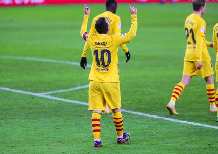 بهدفيه في مرمى بيلباو ميسي يتصدر قائمة هدافي "الليغا"