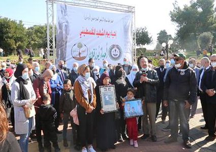 نابلس: إحياء يوم الشهيد الفلسطيني في بلدة عصيرة الشمالية