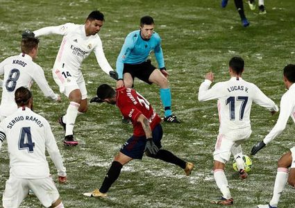 ريال مدريد يسقط في فخ ثلوج أوساسونا