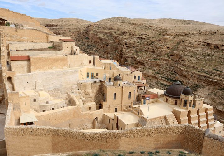 دير مارسابا المطل على وادي قدرون جنوب بيت لحم
