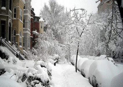 شاهد إنقاذ مسن أغمي عليه في شارع ثلجي