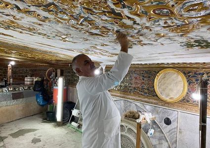 جانب من أعمال ترميم قبة الصخرة المشرفة والمسجد المرواني في القدس