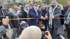 الصالح يضع حجر الأساس لمشروع المدرسة المهنية غرب نابلس