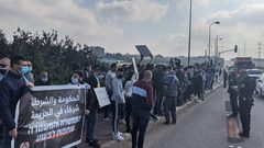 استمرار الاحتجاج ضد الجريمة في ام الفحم