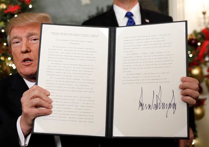 الشيوخ الأمريكي يصوت بأغلبية ساحقة على إبقاء السفارة في القدس