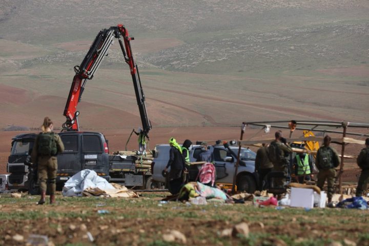 الاحتلال يهدم خربة "حمصة الفوقا" للمرة الرابعة خلال اسبوع