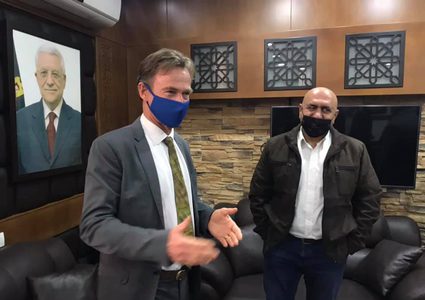 محافظ جنين يطلع ممثل الاتحاد الأوروبي على أوضاع المحافظة