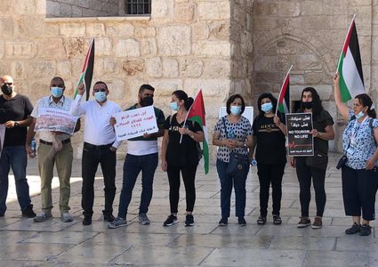 الأدلاء السياحيون في بيت لحم يحتجون على وضعهم