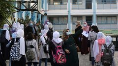 استئناف الدراسة في مدارس الأونروا بغزة