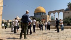 مستوطنون يقتحمون باحات المسجد الأقصى