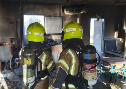 حريق في روضة أطفال بالنقب