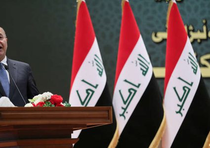 الرئيس العراقي يصف الهجوم على أربيل بـ"العمل الإرهابي"