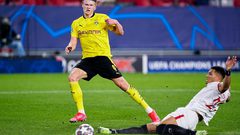 هالاند: هاتريك مبابي ألهمني أمام إشبيلية