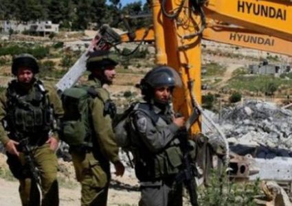 الاحتلال يهدم منزلا قيد الانشاء جنوب بيت لحم