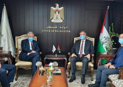 عساف يستقبل مبعوث الأمم المتحدة الخاص لعملية السلام