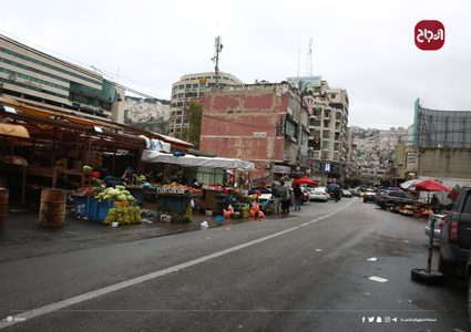 مدينة نابلس اليوم قبل بدء سريان الاغلاق يوم غد السبت ولمدة اسبوع.