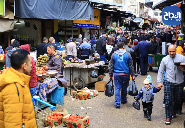 مدينة نابلس اليوم قبل بدء سريان الاغلاق يوم غد السبت ولمدة اسبوع.