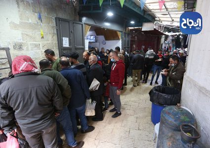 مدينة نابلس اليوم قبل بدء سريان الاغلاق يوم غد السبت ولمدة اسبوع.