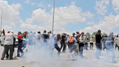 اصابات بالاختناق عقب قمع الاحتلال وقفة احتجاجية شرق يطا