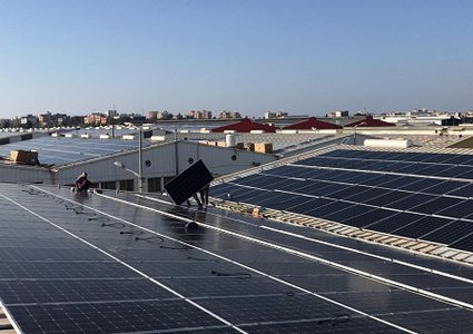 افتتاح مشروع توليد الطاقة الكهربائية في غزة