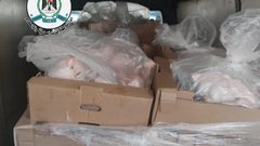 ضبط أكثر من 4 طن دجاج لاحم مهرب من المستوطنات في قلقيلية