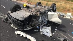 النقب: إصابة خطيرة لشاب في حادث سير ذاتي
