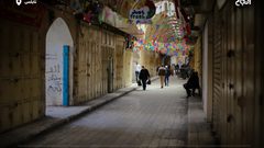 أجواء مدينة نابلس في الاسبوع الثاني للاغلاق