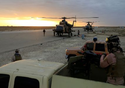 5 صواريخ تستهدف القاعدة الجوية العسكرية العراقية شمالي بغداد