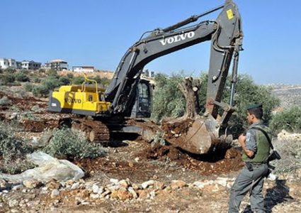 سلطات الاحتلال تجرف أراضي شمال غرب بيت لحم
