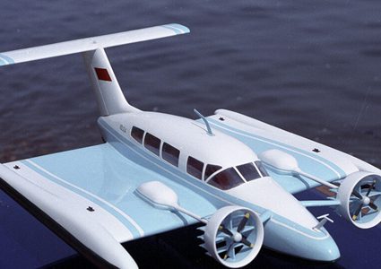 شاهد رياضي روسي يجر طائرة برمائية بوزن 31500 طن