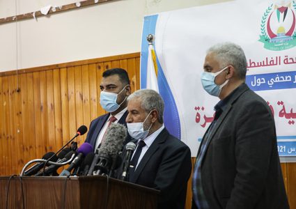 مؤتمر صحفي للحديث عن الحالة الوبائية في قطاع غزة
