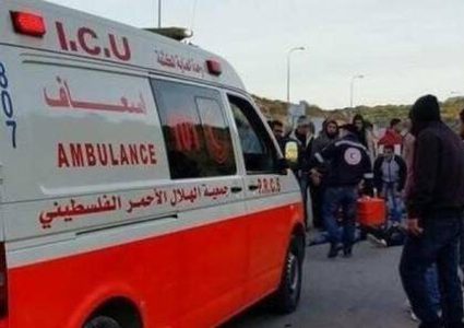 اصابة ٧ مواطنين بحادث سير شمال نابلس