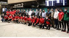 بعثة منتخب الوطني تصل السعودية استعدادا لملاقاة منتخبها
