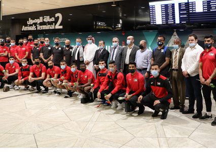 بعثة منتخب الوطني تصل السعودية استعدادا لملاقاة منتخبها