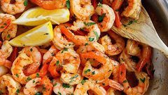 روبيان بالزبدة والثوم