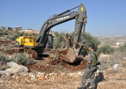 بيت لحم: سلطات الاحتلال تجرف 3 دونمات في قرية كيسان