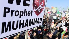احتجاجات على نشر صورة كاريكاتورية عن النبي محمد في بريطانيا