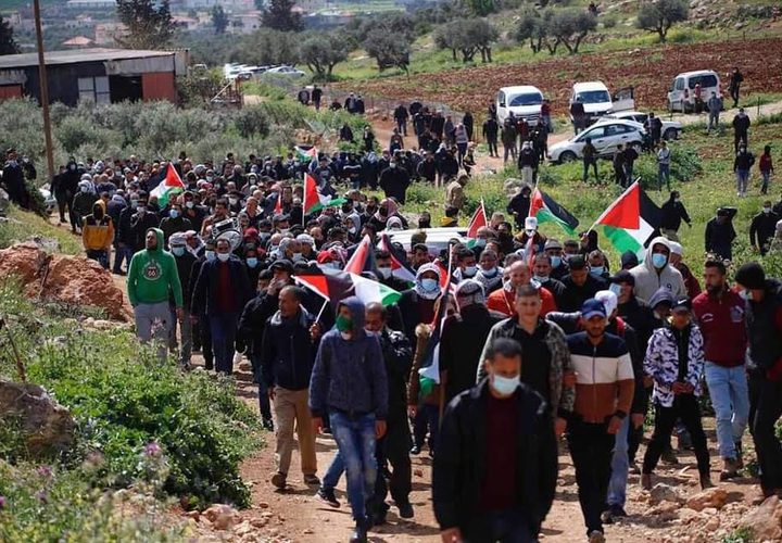 مسيرة بيت دجن الأسبوعية .. جمعة الشهيد عاطف حنايشة