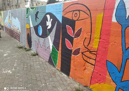 افتتاح الجدارية الأضخم في محافظة الخليل