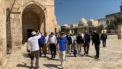 313 مستوطنا يقتحمون المسجد الأقصى