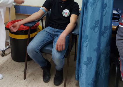 مباردة تبرع بالدم لدعم بنك الدم بمستشفى الخليل