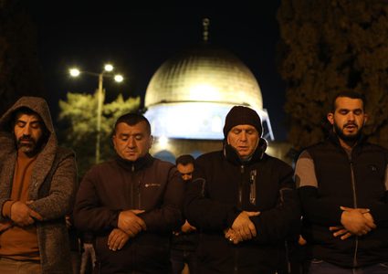 صلاة التراويح من رحاب المسجد الأقصى المبارك في القدس