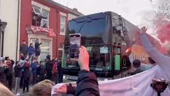 فتح تحقيق بعد تهشيم زجاج حافلة ريال مدريد في ليفربول