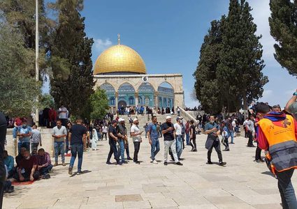 أجواء الجمعة الأولى من شهر رمضان في المسجد الأقصى