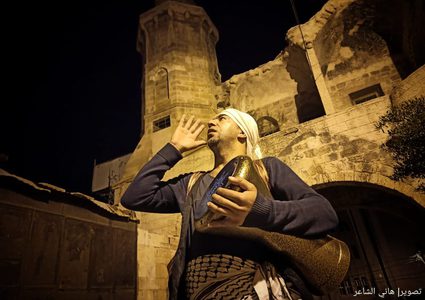 جولة برفقة المسحراتي في مدينة خانيونس جنوب قطاع غزة تصوير الزميل / هاني الشاعر