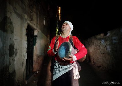 جولة برفقة المسحراتي في مدينة خانيونس جنوب قطاع غزة تصوير الزميل / هاني الشاعر