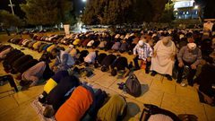 صلاة التراويح في اليوم السابع من رمضان بالمسجد الأقصى المبارك