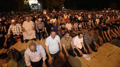 صلاة التراويح في اليوم السابع من رمضان بالمسجد الأقصى المبارك