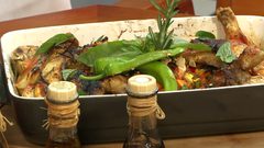 بيني تشكن محشي بالخضار