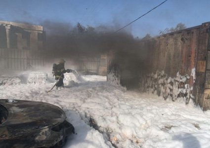 إصابة شخصين إثر إنفجار صهريج وقود بقرية تل السبع